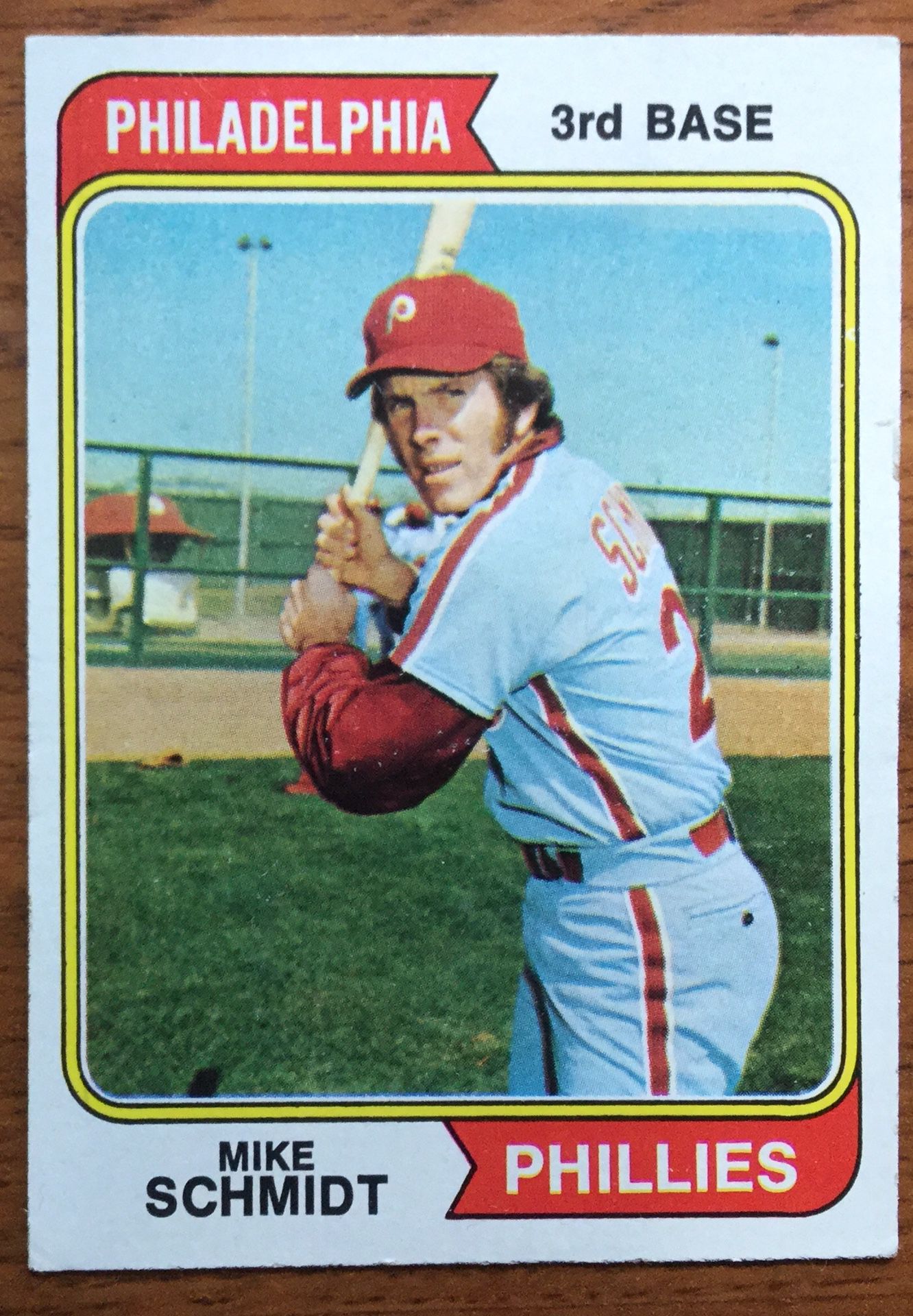 1974 Topps Baseball Card - Mike Schmidt- Philadelphia Phillies