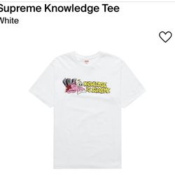 Size XL - Supreme T-shirt Tee Knowledge Is Supreme White