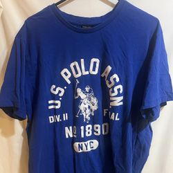U.S. Polo Assn. Shirt Men's Extra Large NYC Big Pony Logo Short Sleeve Blue Used Good Condition $10 Meet Up In Irving @dfwgoods 