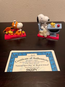 National Space day & Back to School Snoopy figurines