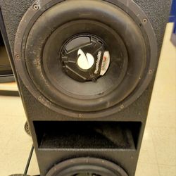 230$ Planet Audio 12" Woofers 2400w Q Bomb Vented Pro Box Like New Condition 