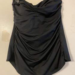 Women Strapless Bathing Suit Black