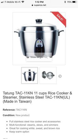 Tatung Multi-Functional Full Stainless Steel Rice Cooker