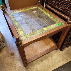 Leaded Stained Glass Table