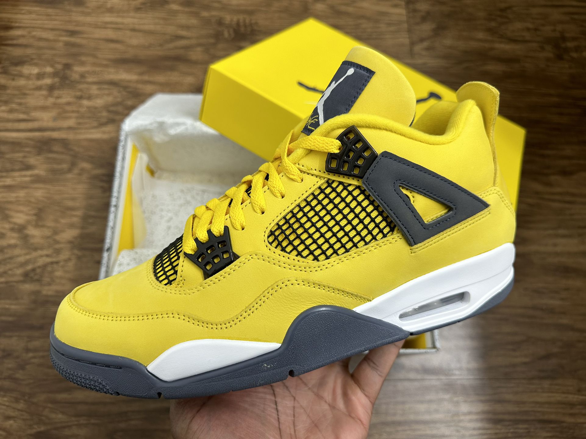 Air Jordan 4 Retro Lightening/ Tour Yellow (Size 11.5)