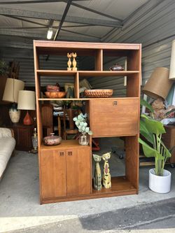 COMPACT Mid Century Modern Danish Wall Unit Room Divider