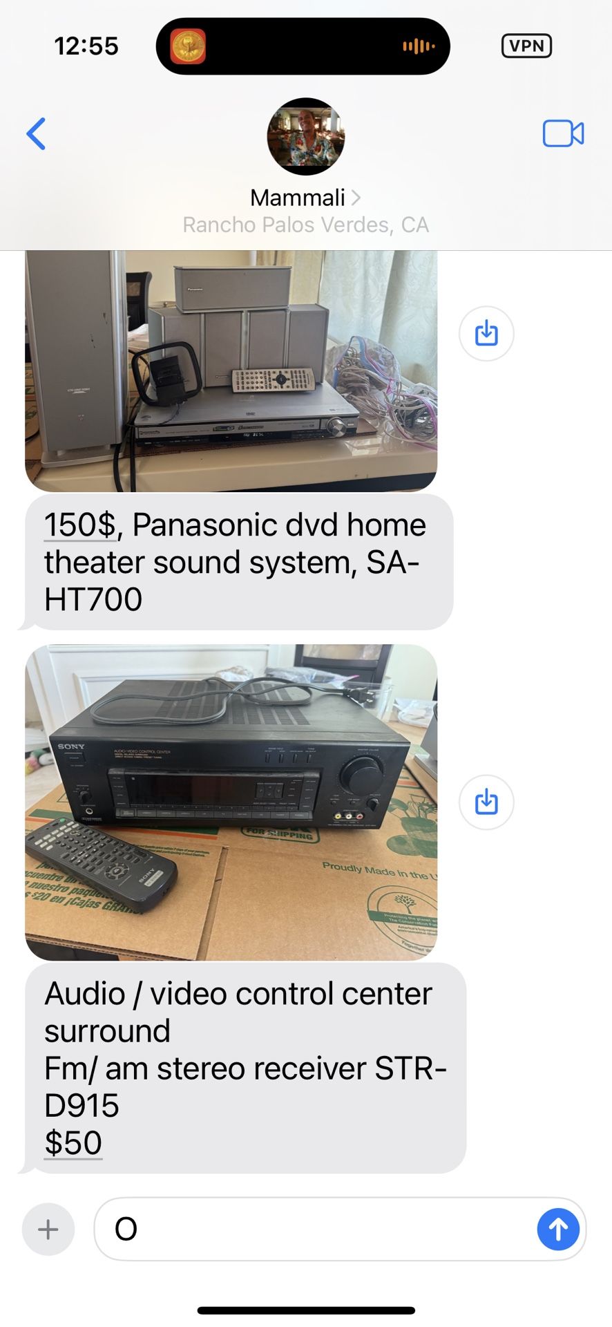 Panasonic DVD player With Speakers