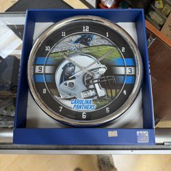 Vintage Carolina Panthers Clock