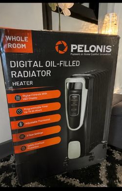 🔥 NEW Pelonis Digital Oil-Filled Radiator Heater – Whole Room Heater – Fast Sa