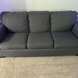 Grey Pullout Bed Couch