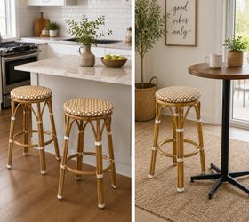 Modern Handwoven Rattan Bar Stool – Indoor & Outdoor Counter Stool