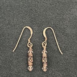 925 Silver Crystal Bead Earrings