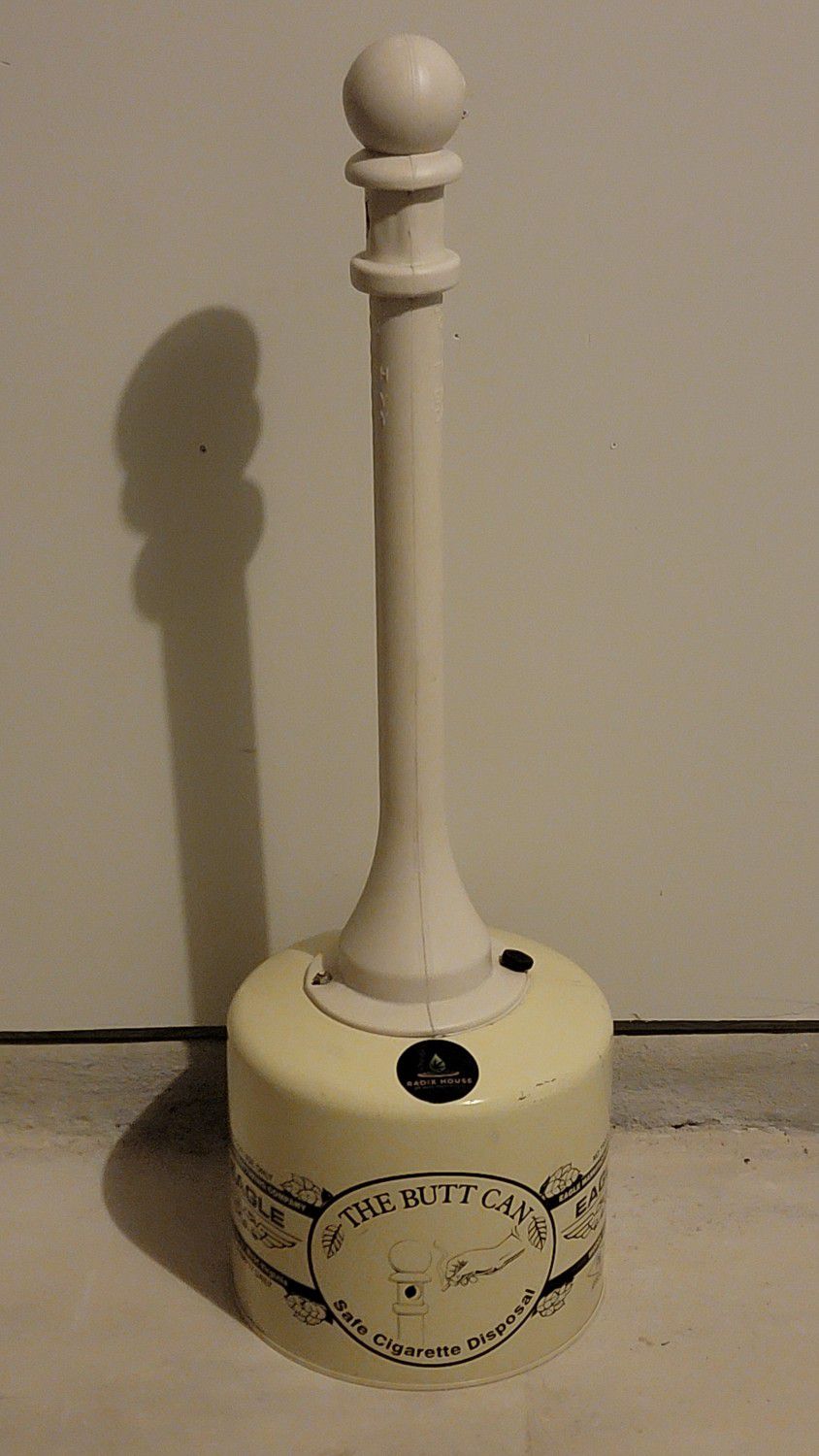 Large Cigarette Disposal Can with Metal Base