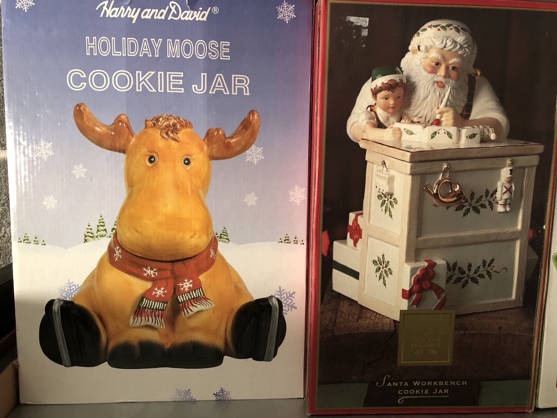 Multiple Christmas Cookie jars new