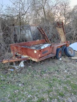 Heavy duty skid steer trailer 12ft
