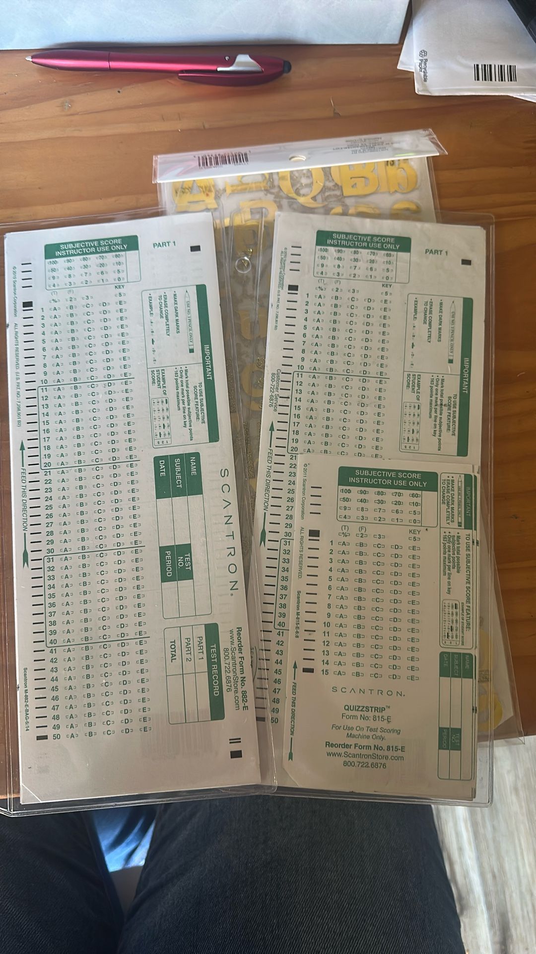 Scantrons