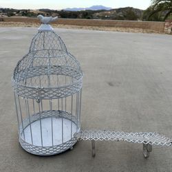 Bird Cage and vintage Shelf