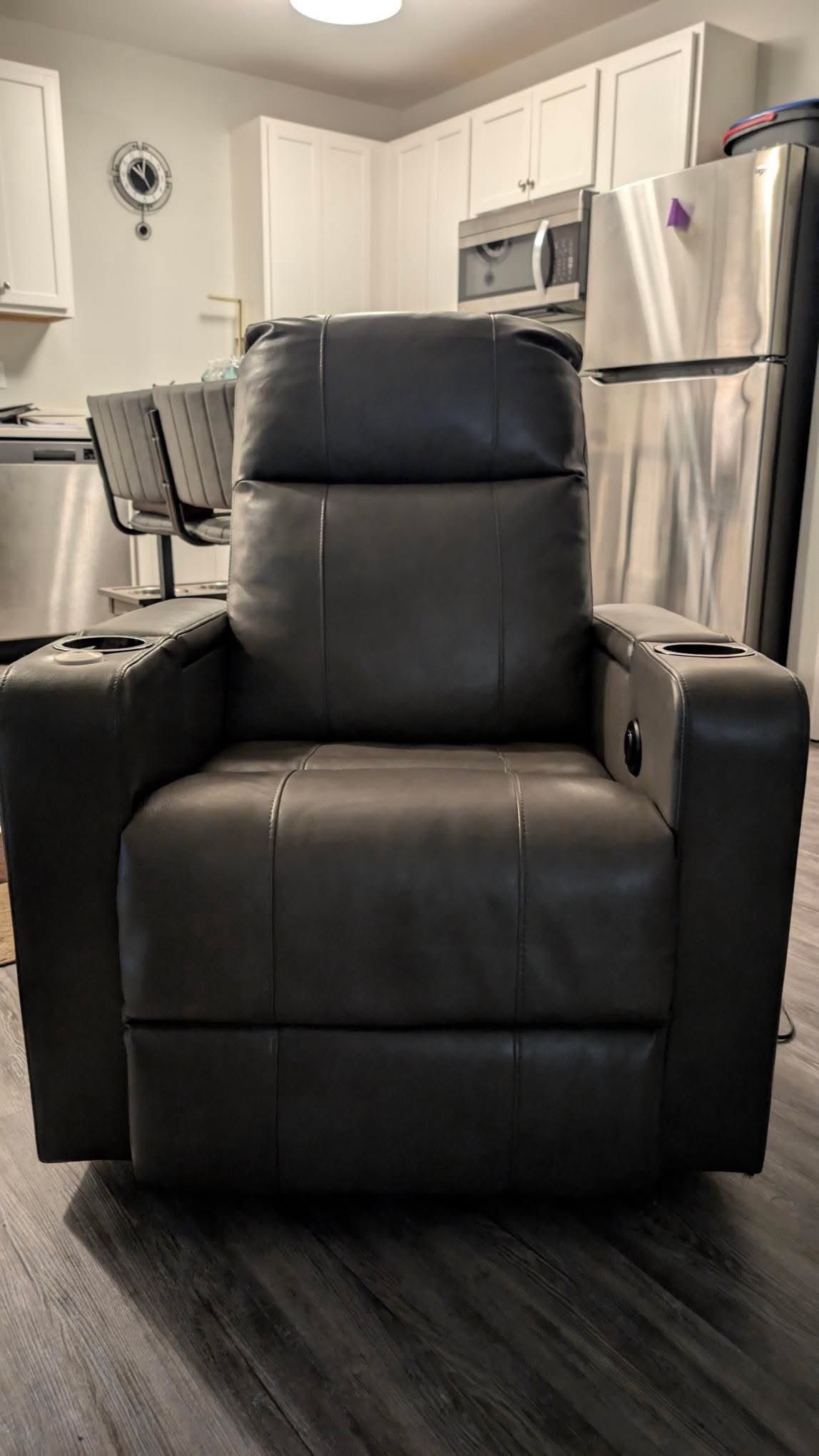 Power Leather Recliner