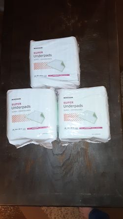3 Pk bundle, McKesson Super Underpads 10ct.