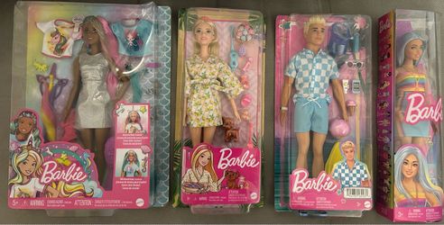 Barbie Doll Lot: Fantasy Hair, Spa Day, Beach Ken, and Fashionistas