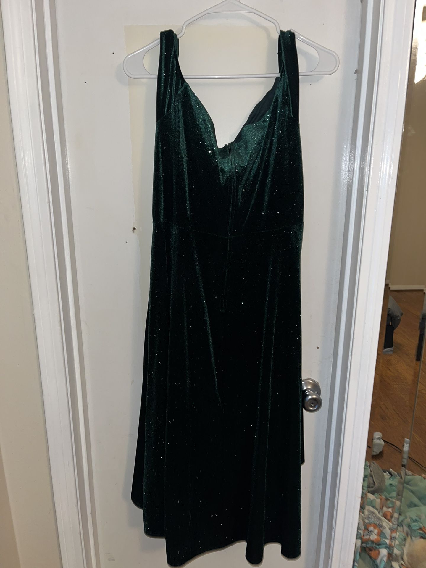 Winter Green Sparkly Dress
