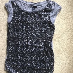 Gap kids sequin top short sleeve child M size 8