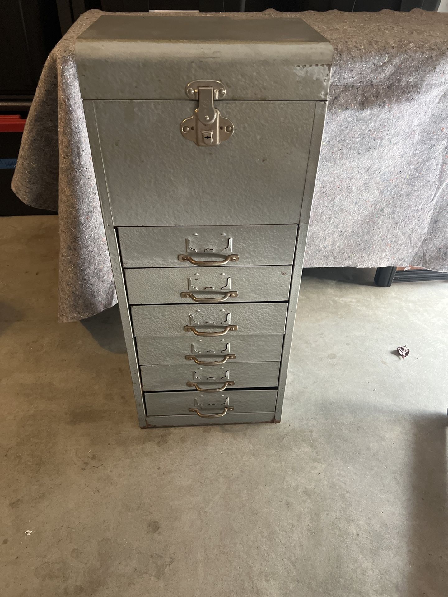 Vintage Metal Filing Cabinet