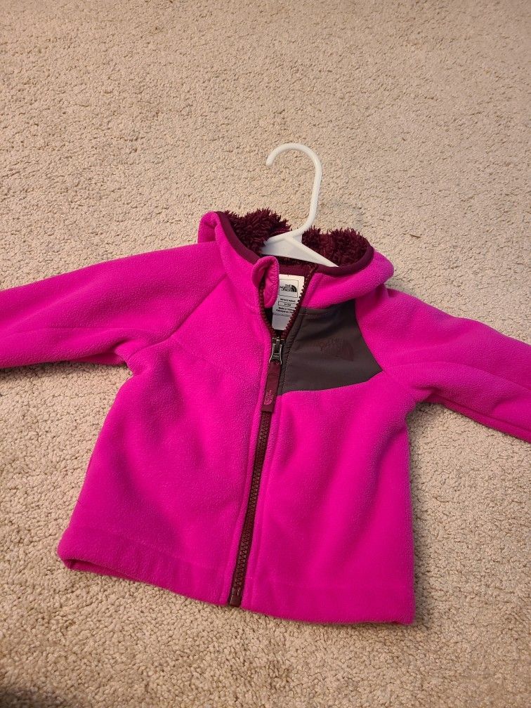 Northface girls Fleece jacket - 6-12mo