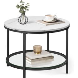 VASAGLE Round Coffee Table