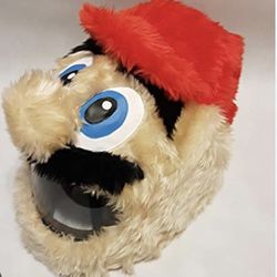 Mario motorcycle helmet cover