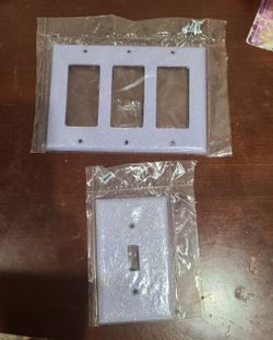 Light Switch Cover - Lavender Glitter