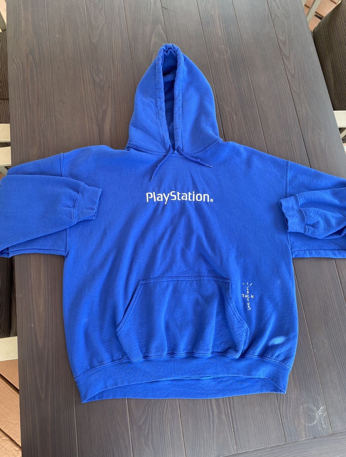 Cactus Hack Travis Scott Blue Motherboard Hoodie
