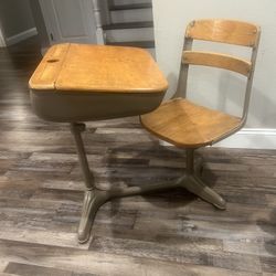 Antique School Desk 