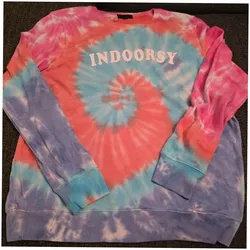 Indoorsy Tie Dye Sweatshirt Women's Large