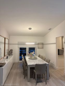 Stunning carrara marble dining table