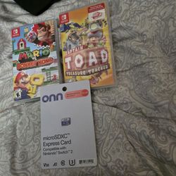 Nintendo Switch 2 Games + Sealed 512 GB Micro SD Card Express