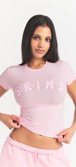 SKIMS COTTON JERSEY LOGO T-SHIRT (Rare)