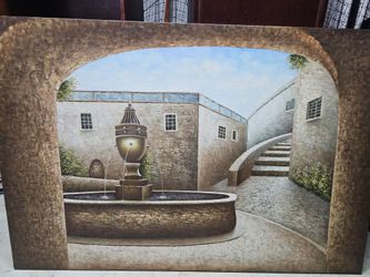 OIL CANVASS PAINTING XLARGE DINING ROOM