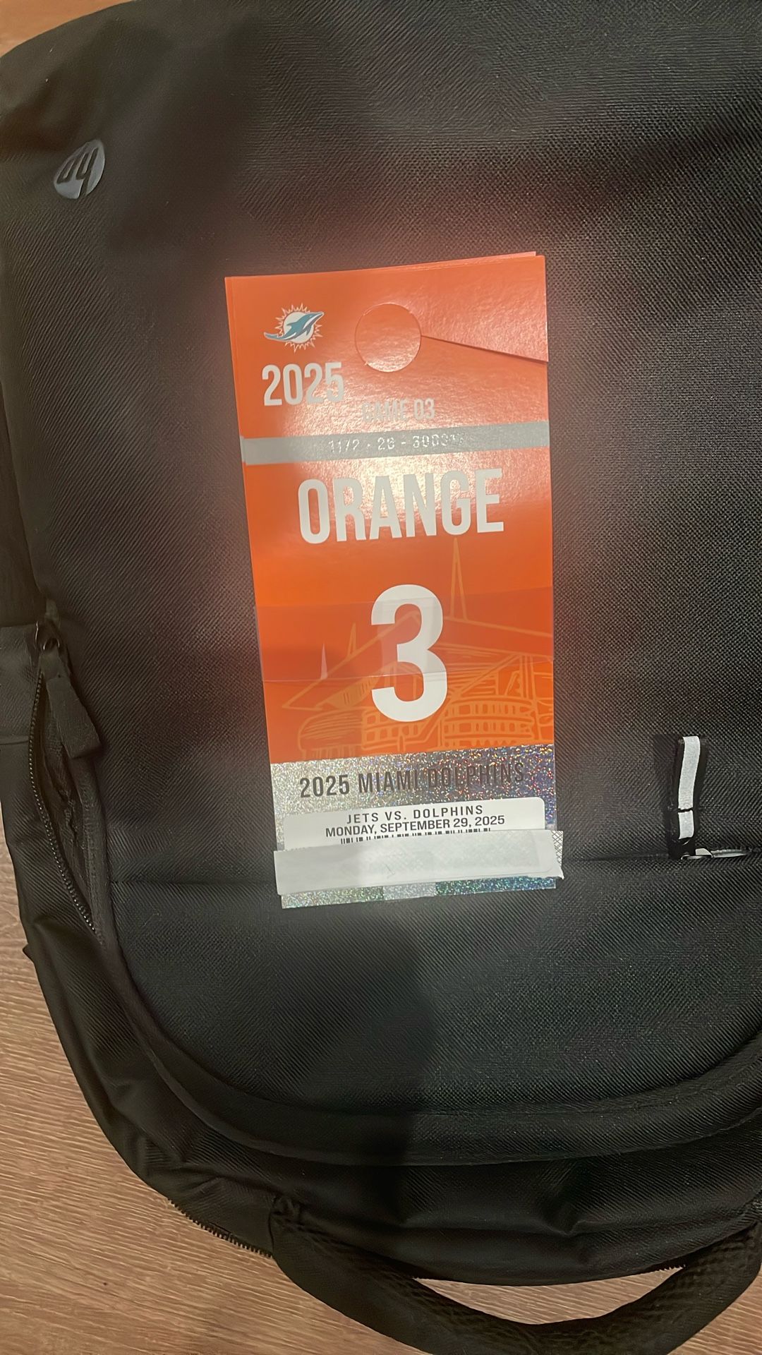 Dolphins vs Patriots Parking Pass 9/29/25