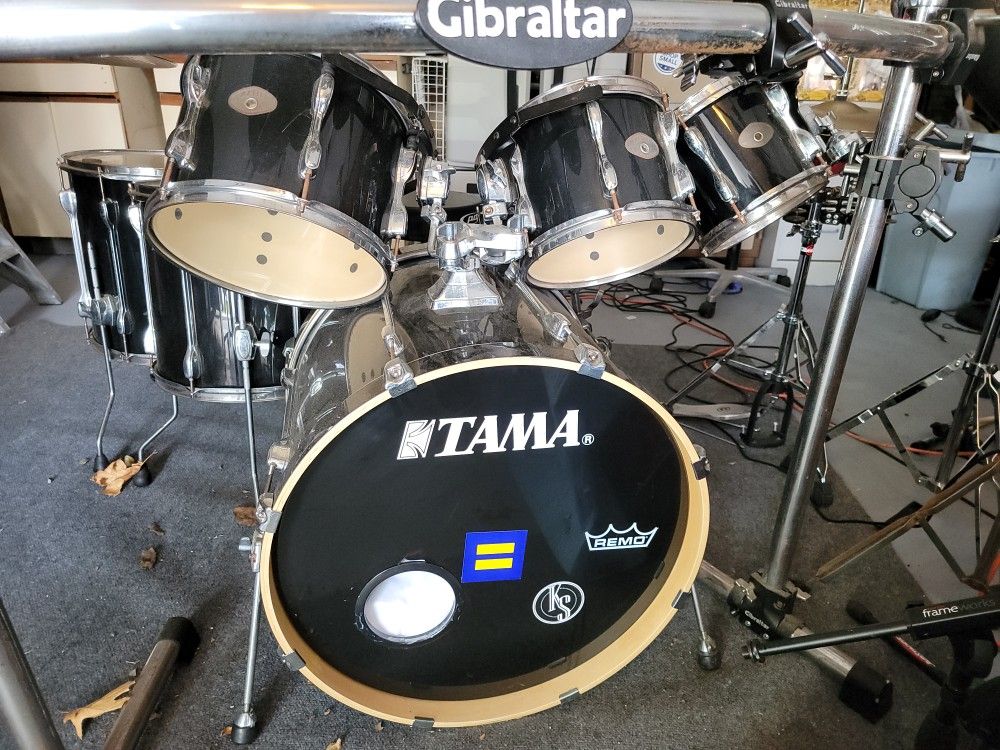 Tama rockstar 7 piece drum set deals