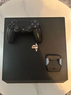 PlayStation 4 Pro (CUH-7215B) with controller and Cronus Zen