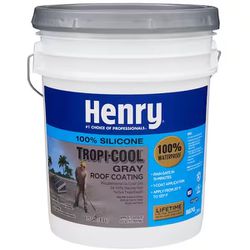 Henry 887G Tropi-Cool Gray 100% Silicone Reflective Roof Coating 4.75 gal