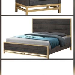 ⚡️Brand new king size bedframe, nightstand and sectional