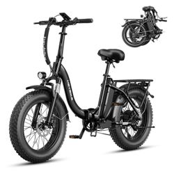 Heybike Ranger Electric Bike for Adults, Peak 1400W Upgraded Motor Ebike, 28MPH [20" Fat Tire All-Terrain] 600Wh Removable Battery Folding Step-Thru E