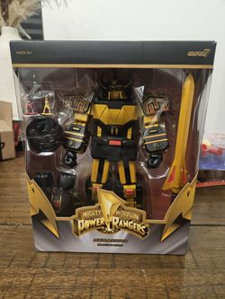 Super 7 Mighty Morphin Power Rangers Ultimates! Megazord Black & Gold 