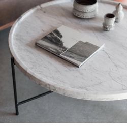 Carrara (honed) marble coffee table from Croft House
