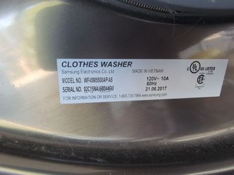 Samsung Clothes Washer WF45M5500AP/A5