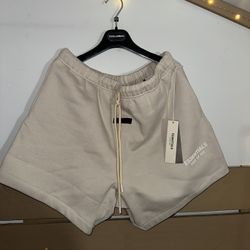 Essentials Mocha Beige Shorts Size M