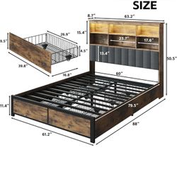 Queen bed frame 
