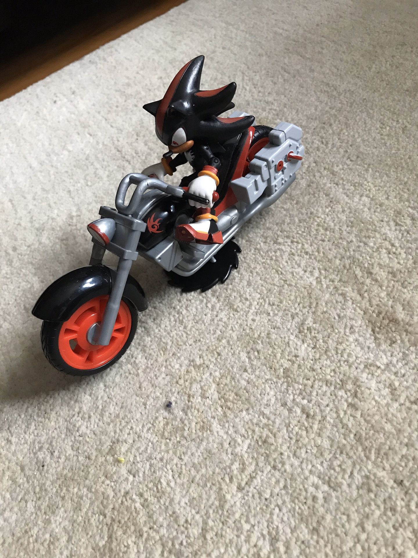Sonic with motorcycle